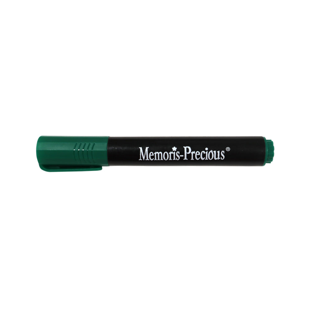 Marker permanent Memoris-Precious, varf tesit, 2-7 mm, verde Marker permanent Memoris-Precious, varf tesit, 2-7 mm, verde